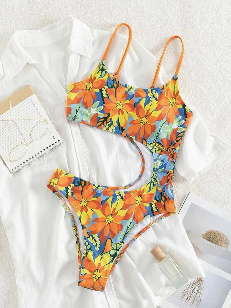 Sexy Floral One-Piece Bikini - Women's Swimwear New Arrival