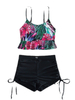 2025 New Two-Piece Swimsuit – High Waist Boyshort Printed Bikini Set
