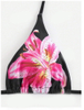 New European Style Bikini Cover-Up Set With Lily Print And Sexy Design