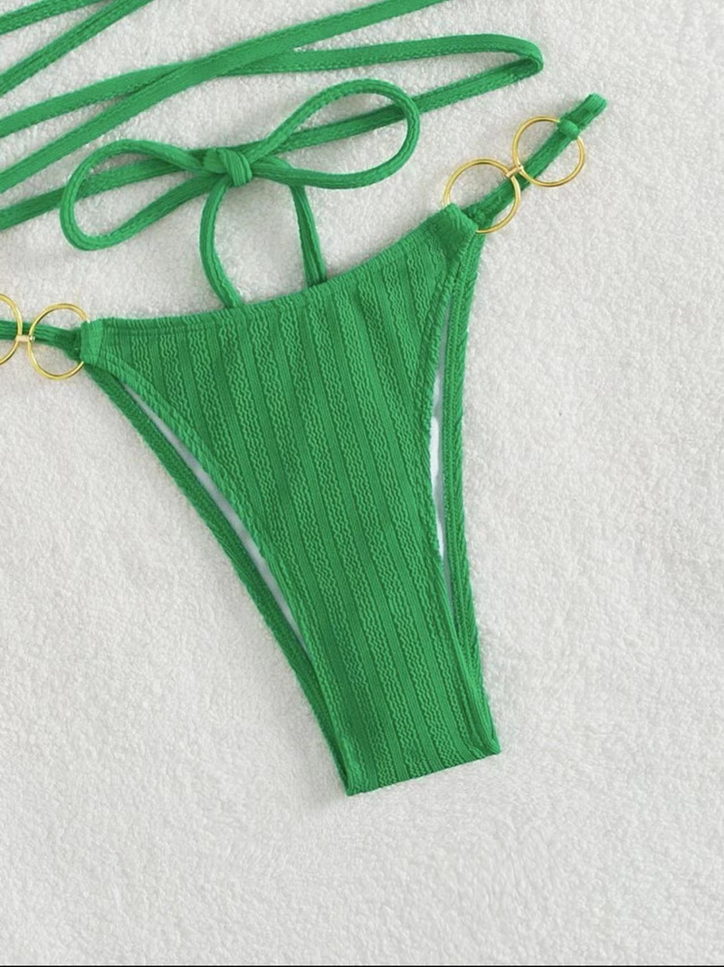Sexy Solid Color Bikini - Perfect Curves Beach Swimwear