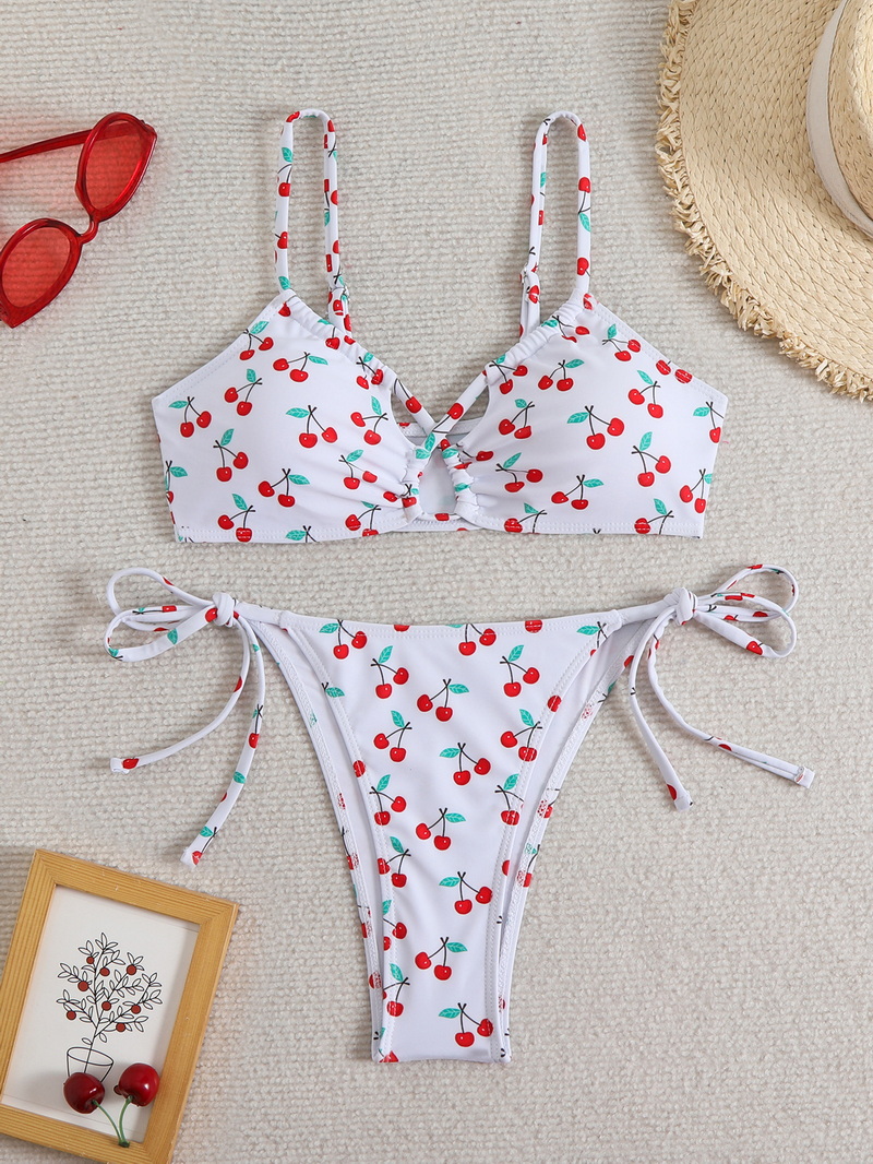 2025 Ins-Style Printed Bikini - European Sexy Lace-Up Swimsuit In Stock_23