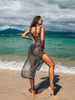 2025 Beach Vacation Cover-Up Dress - Hollow-Out Swimsuit Skirt Over Bikini
