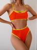 2025 Colorblock Backless Bikini - European Two-Piece Swimsuit