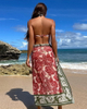 European Three-Piece Bikini Set With Sexy Print, High Waist, And Backless Design 2025