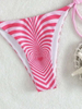 Sexy Striped Tie Bikini - Heart Detail INS Style Swimwear