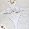 2025 Halter Tie Bikini Set Sexy Low Waist Two-Piece Swimsuit In Stock