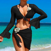 Sexy Four-Piece Bikini Set - Sun Protection Beach Vacation Swimwear