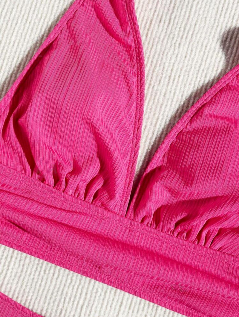 Sexy Halter Tie Bikini - Solid Color Sanya Vacation Hot Seller