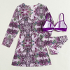 2025 New European Mesh Three-Piece Swimsuit With Twist Front Bikini And Cover-Up