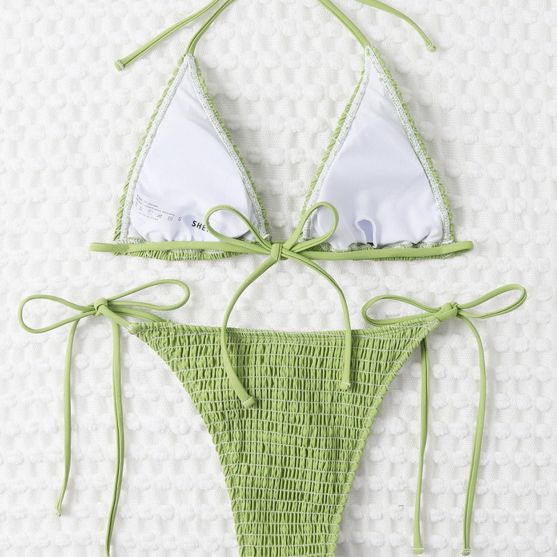 2025 Hot-Selling European Bikini With Ruching And Multi-Needle Stitching Two-Piece Design_11