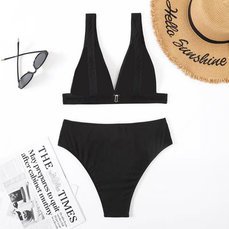 2025 New High-Waisted Bikini Set Hot Sale Sexy Two-Piece Swimsuit for Women