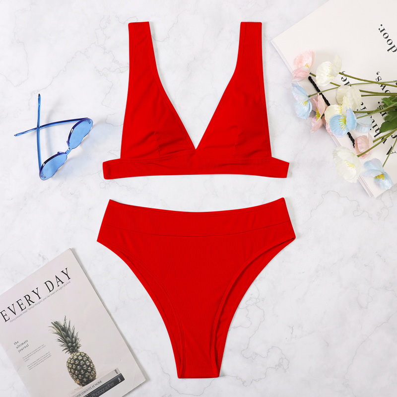 2025 New High-Waisted Bikini Set Hot Sale Sexy Two-Piece Swimsuit for Women_10