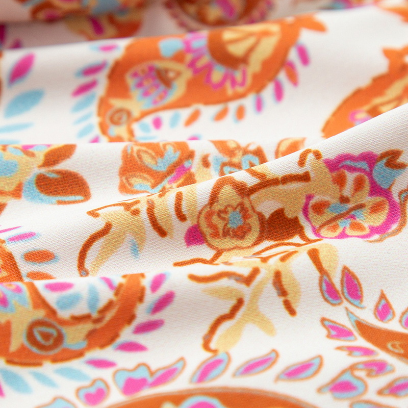 Fresh Floral Print Tie-Up Backless Bikini For Women European Style