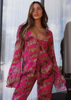 Bikini Set With Printed Tie-Up Chiffon Two-Piece European Export