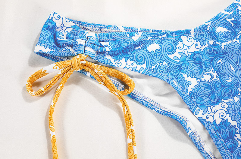 Strappy Printed Tie Bikini Sexy Two-Piece Swimsuit For Women New Color_07
