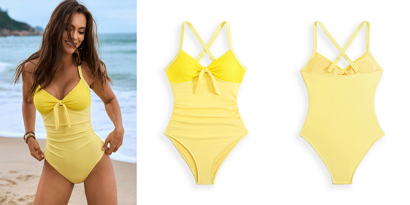 2025 New European Solid Lace One-Piece Swimsuit Hot-Selling Swimwear_15
