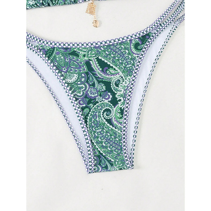 2025 New Bikini &ndash; Sexy Backless Printed Strappy Two-Piece Swimsuit_14