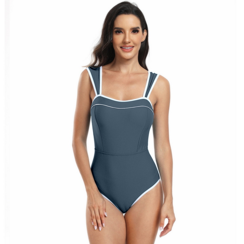 New European Sexy One-Piece Swimsuit - Sports Bikini Set with Skirt Two-Piece In Stock_11