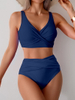 2025 Sexy Two-Piece Bikini Set - High-Waisted European Style Swimwear