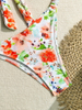 Sexy Floral Bikini 2-Piece Swimsuit for Women – Perfect for Hot Springs & Vacations