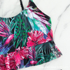 2025 New Two-Piece Swimsuit – High Waist Boyshort Printed Bikini Set