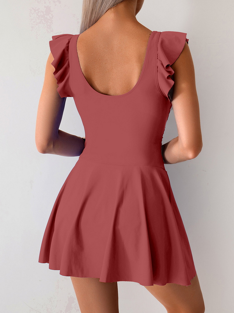 2025 Skirted One-Piece Swimsuit - Modest Plus Size European Hot Spring Style_09