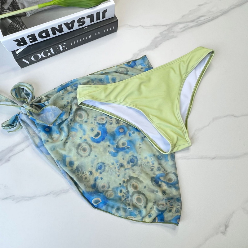 Sexy Skirted Bikini Three-Piece Set - Women's Swimwear