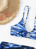 Sexy Three-Piece Ring Accent Bikini Set - Beach-Ready Women's Swimwear