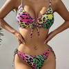 Sexy Leopard Tie Bikini - Classic Beach Swimwear Hot Seller