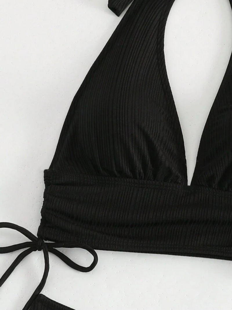 Sexy Halter Tie Bikini - Solid Color Sanya Vacation Hot Seller_08