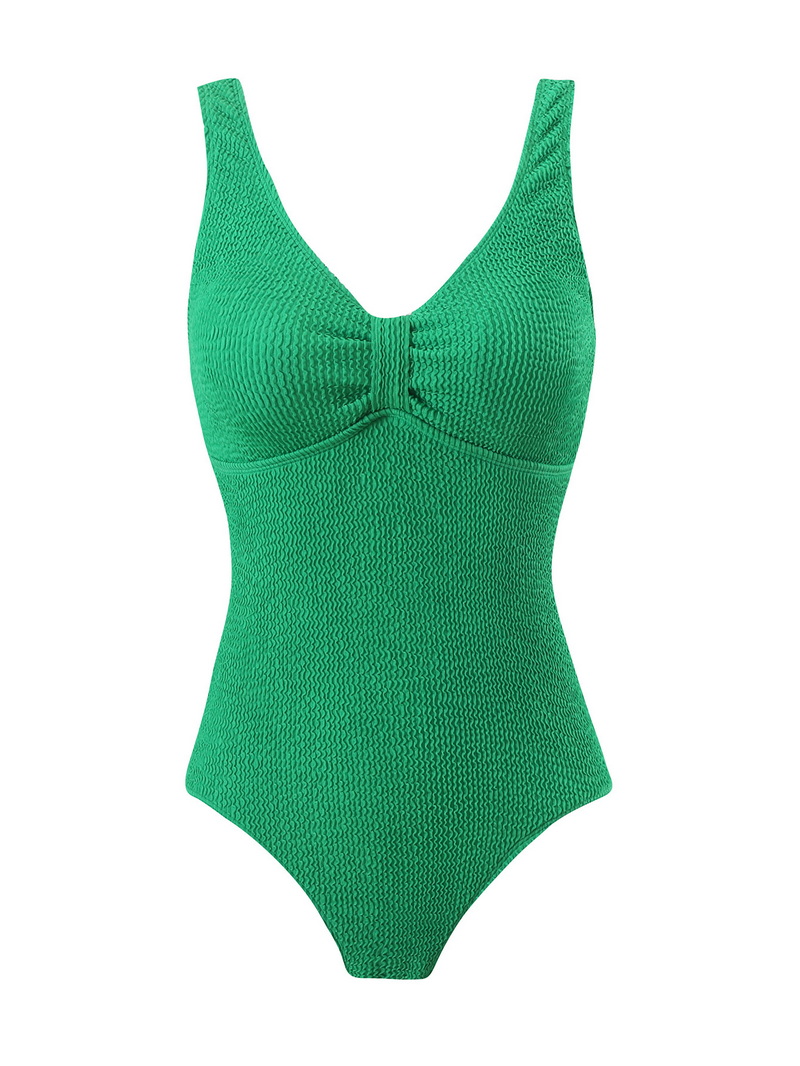 2025 New European Solid One-Piece Swimsuit With Sexy Tight Fit Bikini Style_07