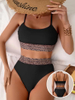 2025 New Western Style Two-Piece Bikini – High Waist Strappy Back Swimwear