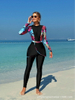 European and American Bikini Set with Long Sleeve Print and Short Skirt Muslim Three-Piece Swimsuit