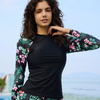 2025 New Fashion Bikini Long Sleeve Dive Swimsuit for Women Two-Piece Swimwear