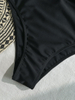 2025 Solid Color Halter One-Piece Bikini - Women's Beach Swimsuit