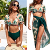 2025 New Metallic High-Waist Fashion Hot-Selling Bikini Tiktok Aliexpress Swimwear