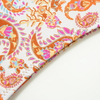 Fresh Floral Print Tie-Up Backless Bikini For Women European Style
