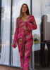 Bikini Set With Printed Tie-Up Chiffon Two-Piece European Export