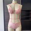 New Sexy Solid Color Ruched High-Waist Bikini – Two-Piece Swimsuit for Women