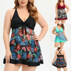 New European Big Size Women's Bikini Swimwear with Boyshorts