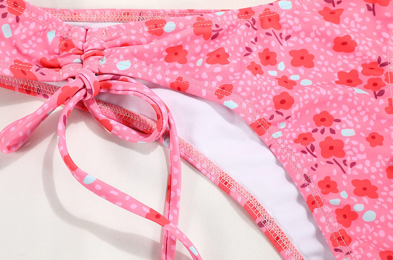 Strappy Printed Tie Bikini Sexy Two-Piece Swimsuit For Women New Color_13