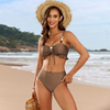 2025 New Beaded Tie Three-Piece Bikini Set Hot-Selling Bikini Swimwear