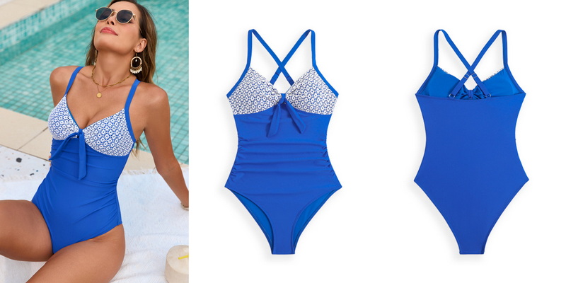 2025 New European Solid Lace One-Piece Swimsuit Hot-Selling Swimwear_16