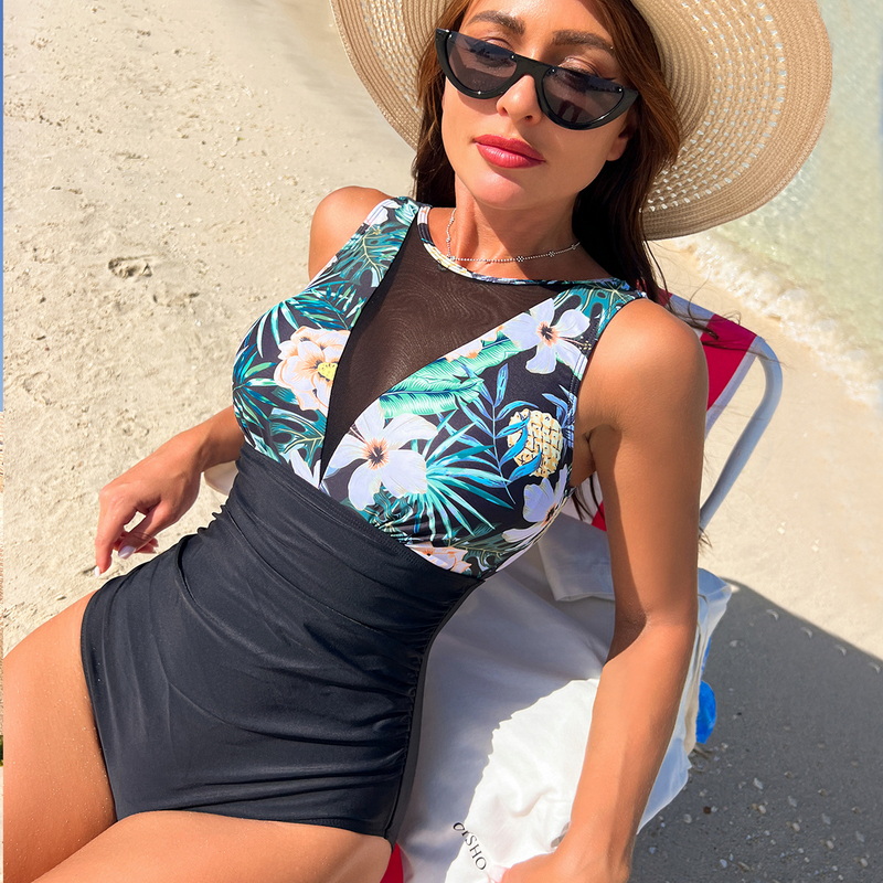 2025 New One-Piece Swimsuit for Women - European Lace Bikini Swimwear