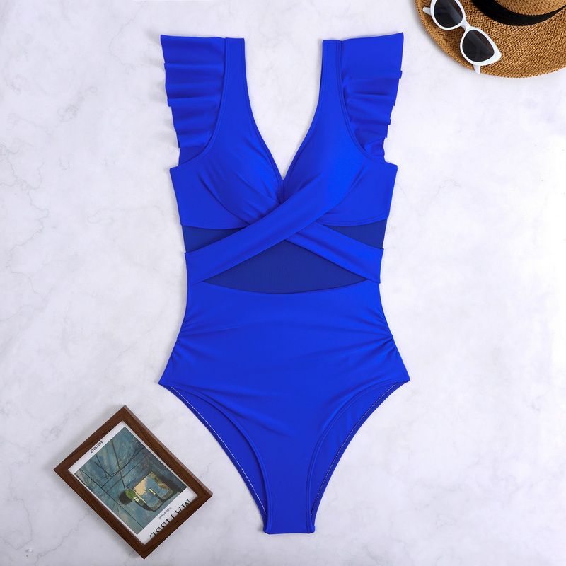 2025 One-Piece Swimsuit for Women - European Quick-Dry Sports Bikini Swimwear_40