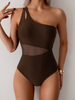 2025 New One-Shoulder One-Piece Swimsuit - Sexy European Style Sporty Bikini