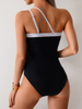 2025 Hot-Selling Retro One-Piece Swimsuit - Sporty European Bikini
