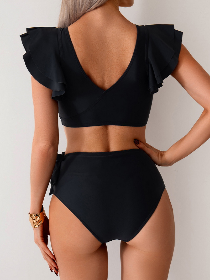 2025 High-Waisted Two-Piece Bikini - European Style Swimwear_03