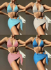 Sexy Three-Piece Mesh Bikini Set - INS Style Beachwear for Women