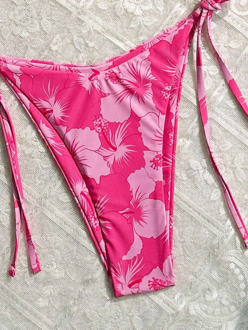 2025 New European Triangle Cup Bikini With Sexy Print, Two-Piece Swimsuit